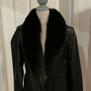 Marvin Richard’s Leather Jacket with Fur Collar